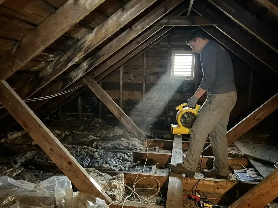 attic-water-damage-drying-proc-007 — frequently asked questions, Emergency Water Extraction & 24/7 Flood Response in Key Bis…